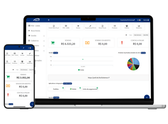 Facil Sistemas - Dashboard